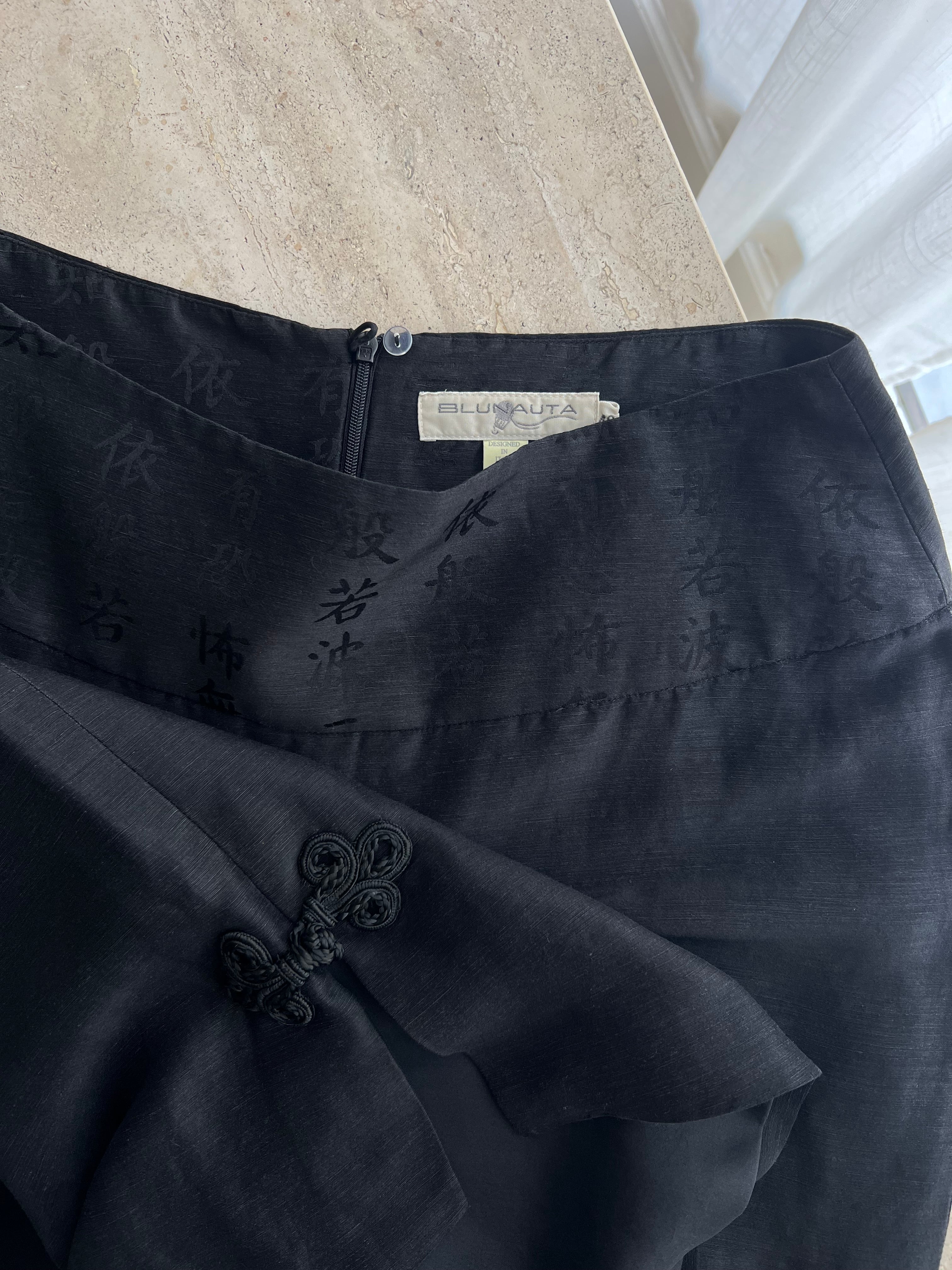 Blunauta silk blend oriental skirt
