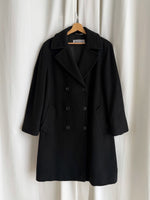 Marella wool and angora black coat