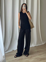 Ralph Lauren ribbed black top