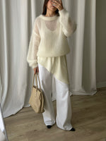 80% kid mohair soft pull - Latte