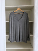 Escada wool blend grey pull