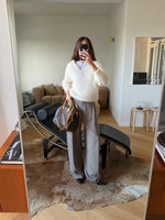 80% kid mohair soft pull - Latte