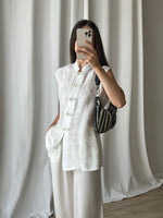 Pure silk oriental white shirt