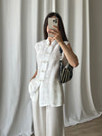 Pure silk oriental white shirt