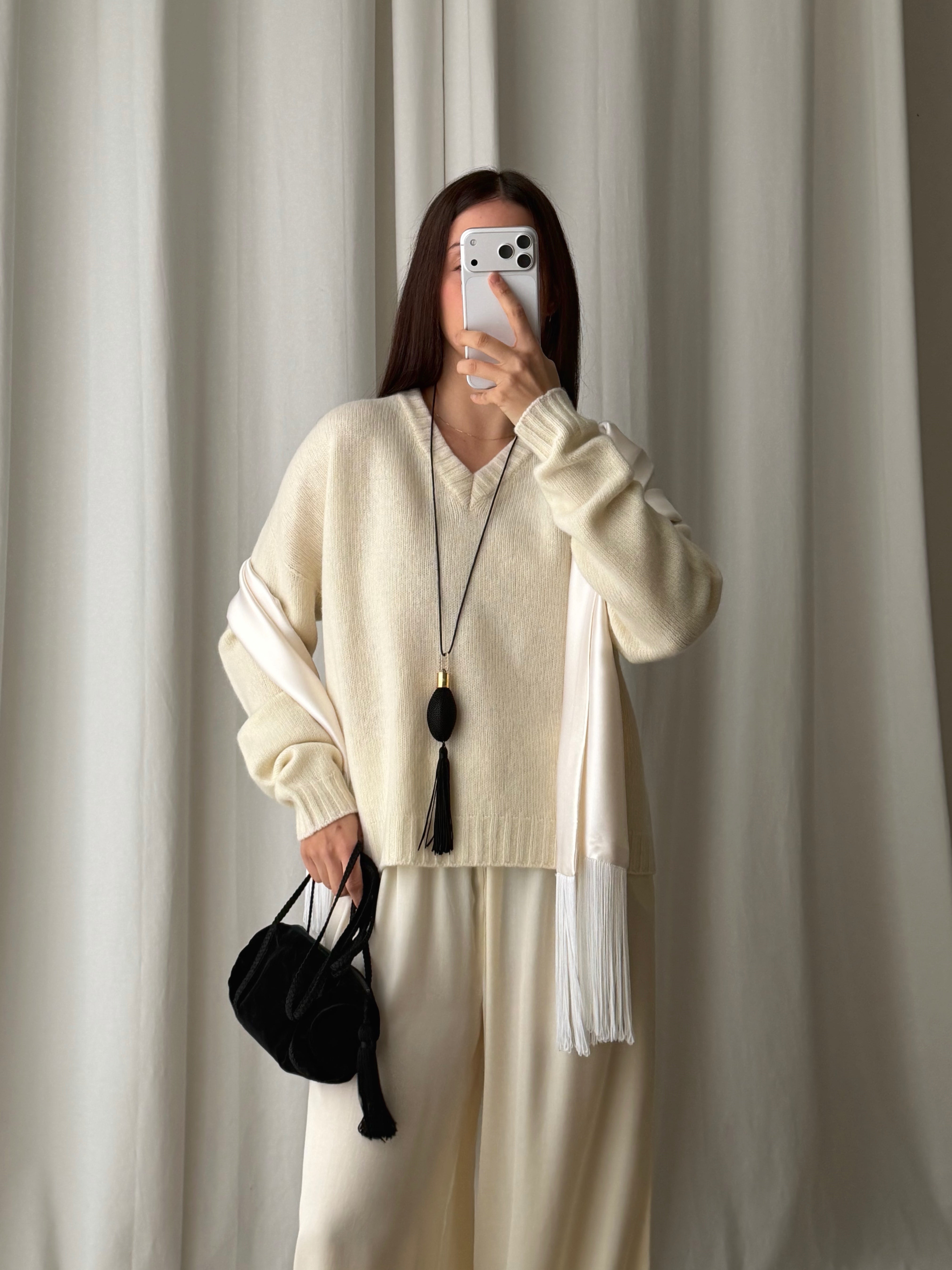 100% merino wool soft pull - Latte