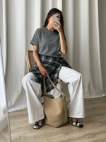 Sillabe Studio bucket bag - Almond cream