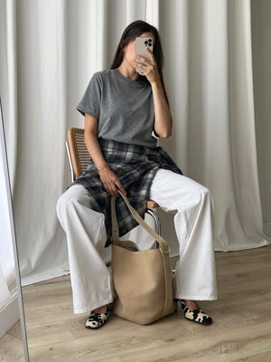Sillabe Studio bucket bag - Almond cream