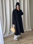 Tailored wool and cashmere long coat