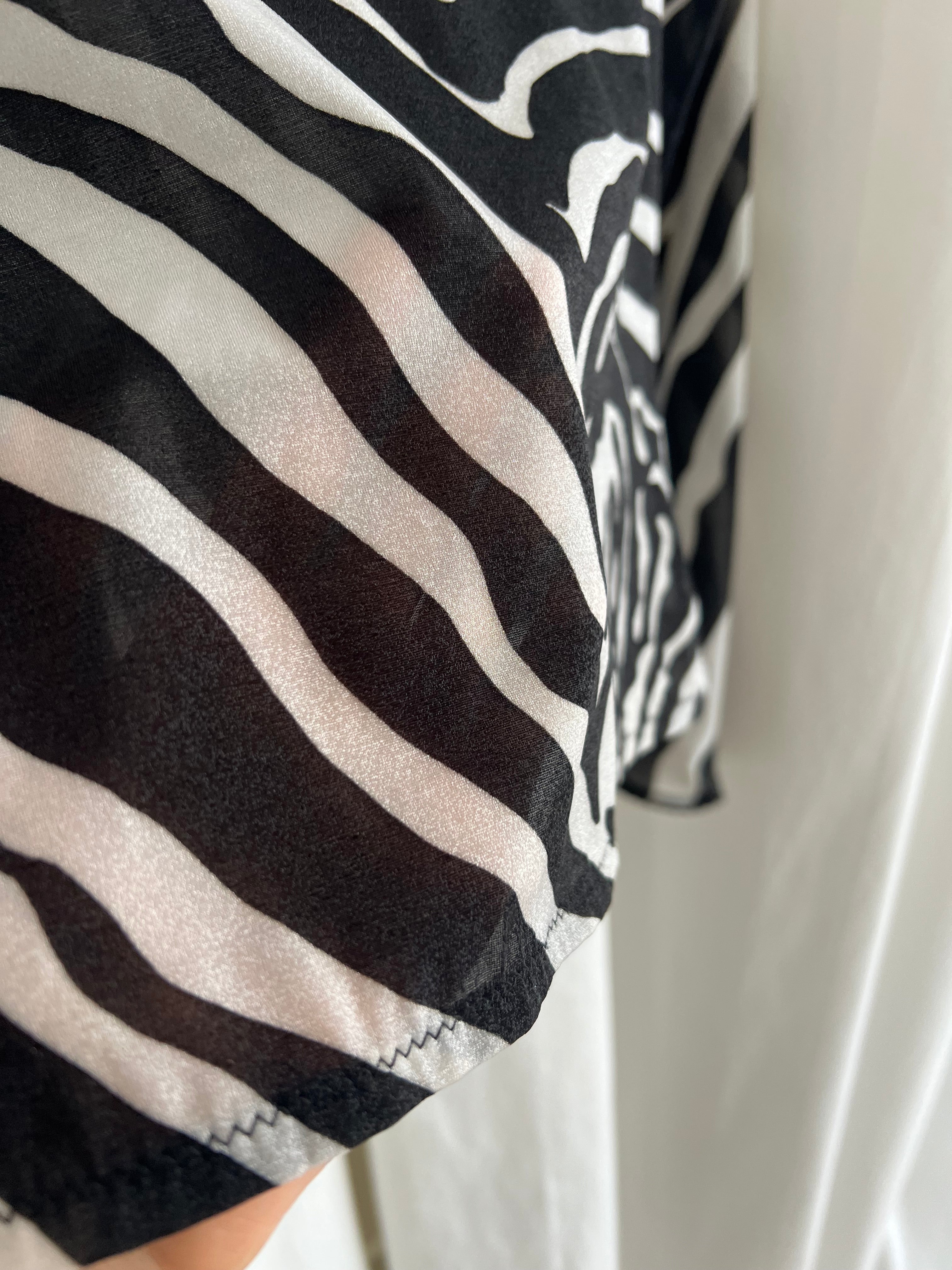 Dolce & Gabbana zebra mesh top