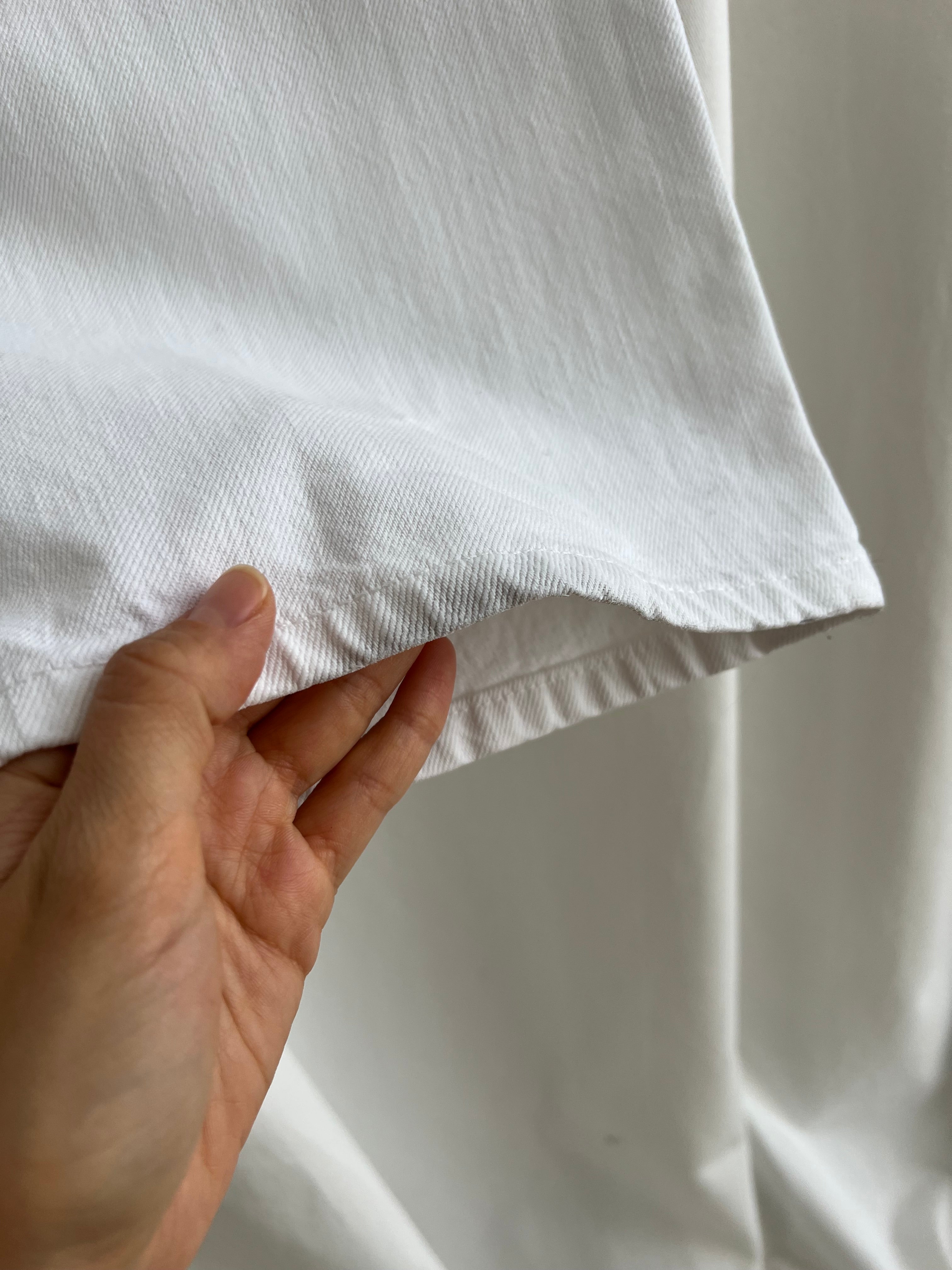 Levi's 501 white jeans