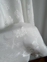 Oriental liquid midi skirt - White