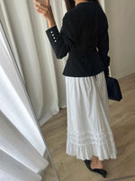 Farina Rosa pure cotton white skirt