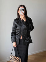 Pure silk chinese black jacket