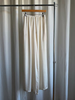 Silk & viscose liquid pants - Milk