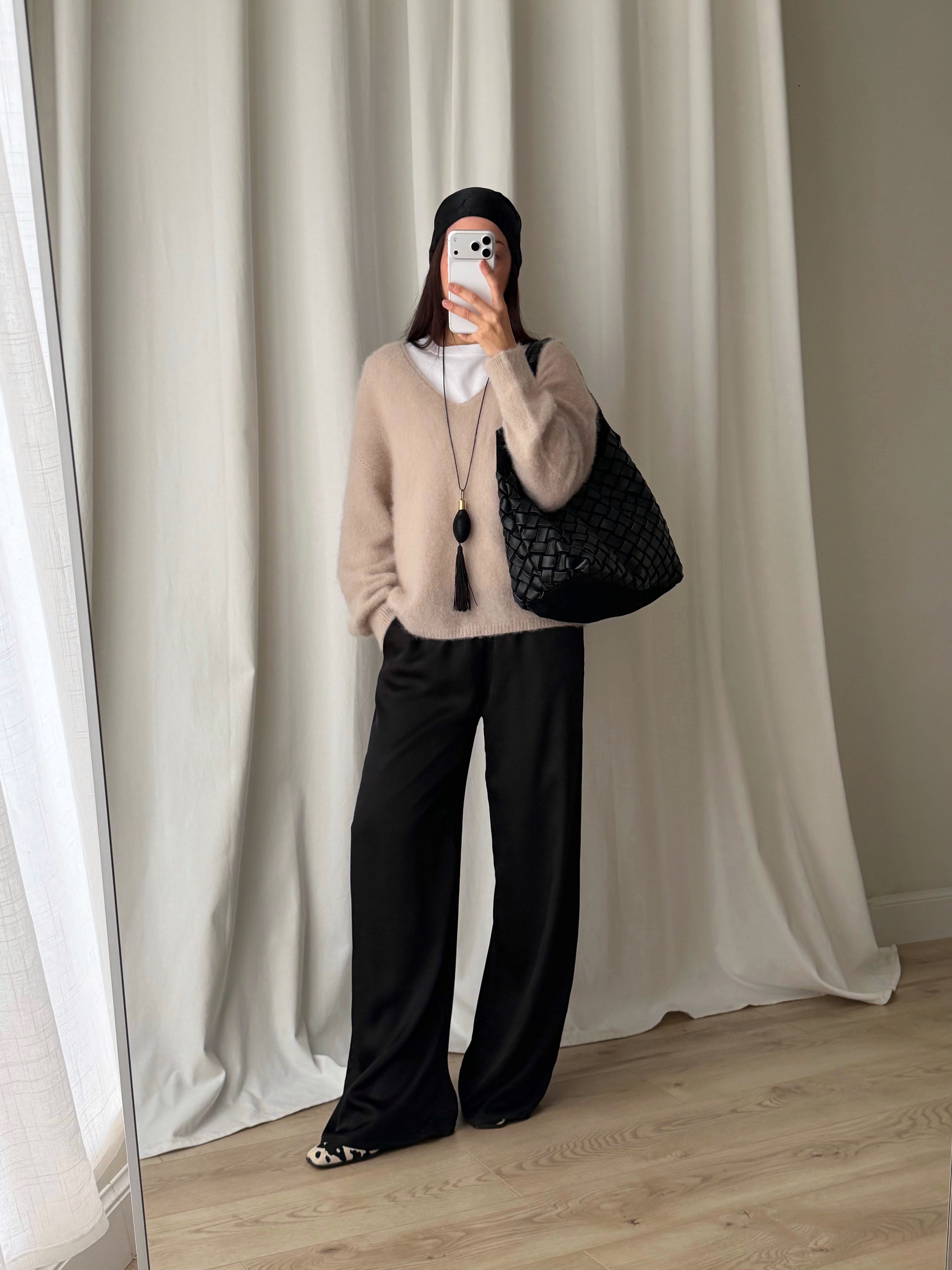 Kid mohair and wool soft pull - Mandorla