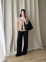 Kid mohair and wool soft pull - Mandorla