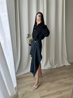 Cotton & silk pareo - Black
