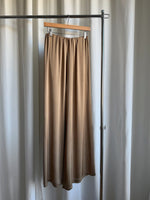 Silk & viscose liquid pants - Camel