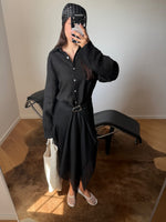 100% Linen shirt - black