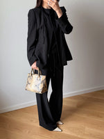 Giorgio Armani pure lightweight wool black jacket