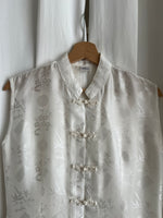 Pure silk oriental white shirt