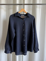 100% Linen shirt - Navy