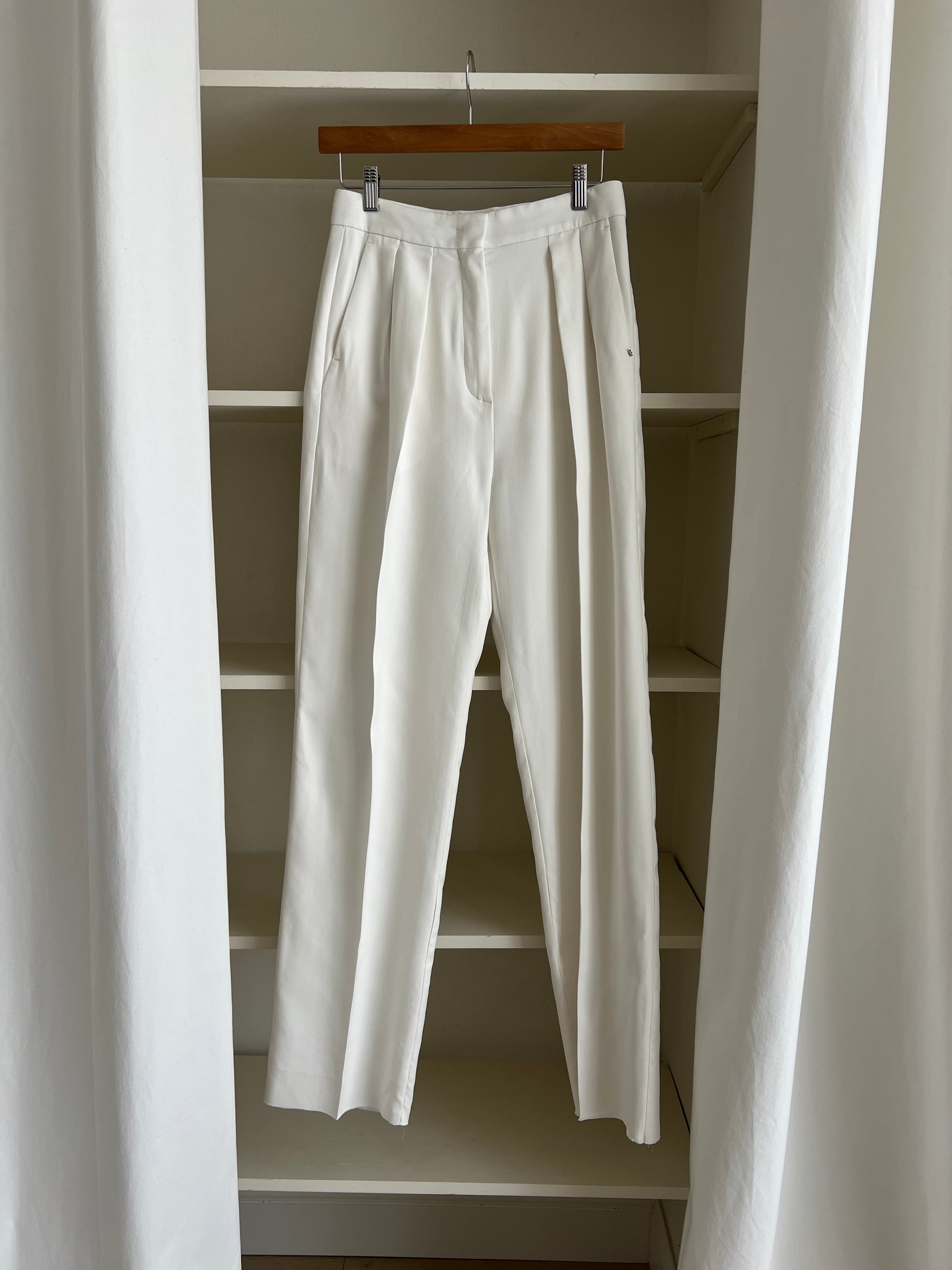 Sportmax classic pence white pants