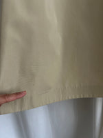 Cotton blend beige trench