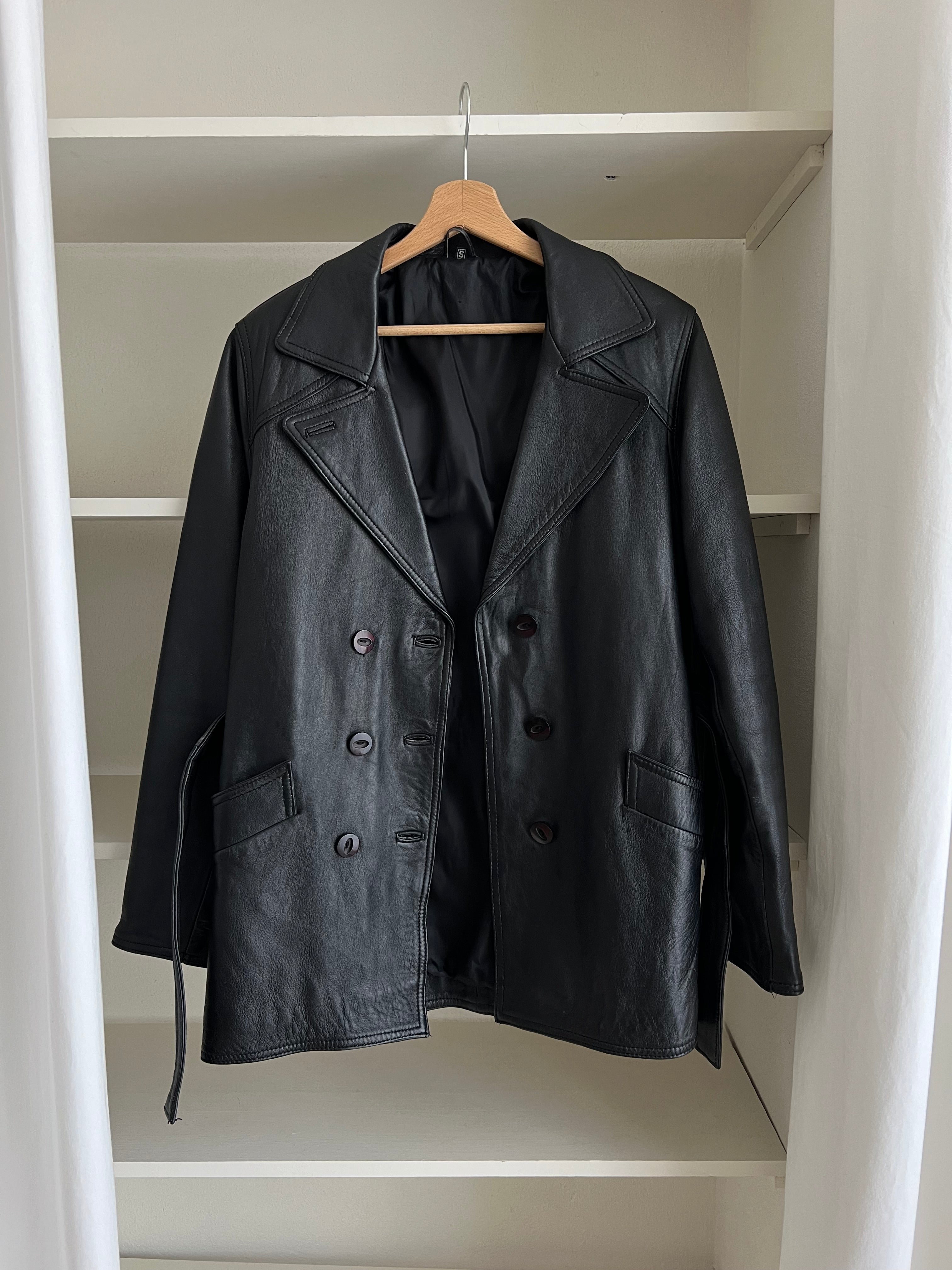 100% Leather black jacket