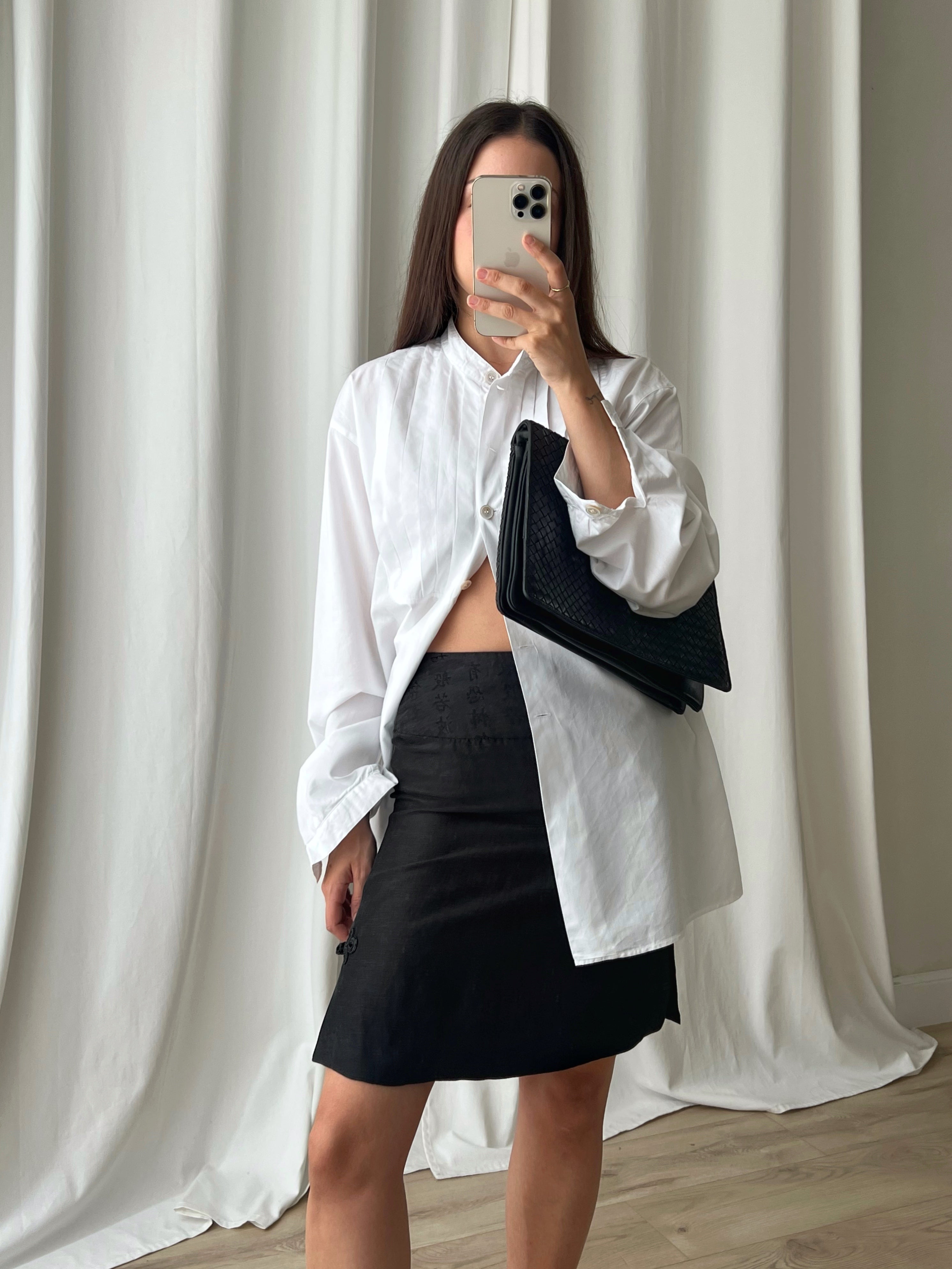 Blunauta silk blend oriental skirt