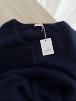 Kid mohair and wool soft pull - Mirtillo