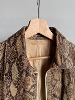 Real leather 90s python jacket