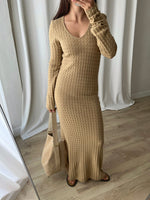 Benetton pure wool knitted long dress