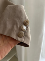 Pure silk taupe blazer