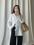 Pure linen white shirt