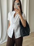 Pure linen oriental white shirt