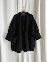 MaxMara wool and cashmere black coat