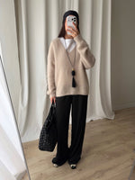 Kid mohair and wool soft pull - Mandorla