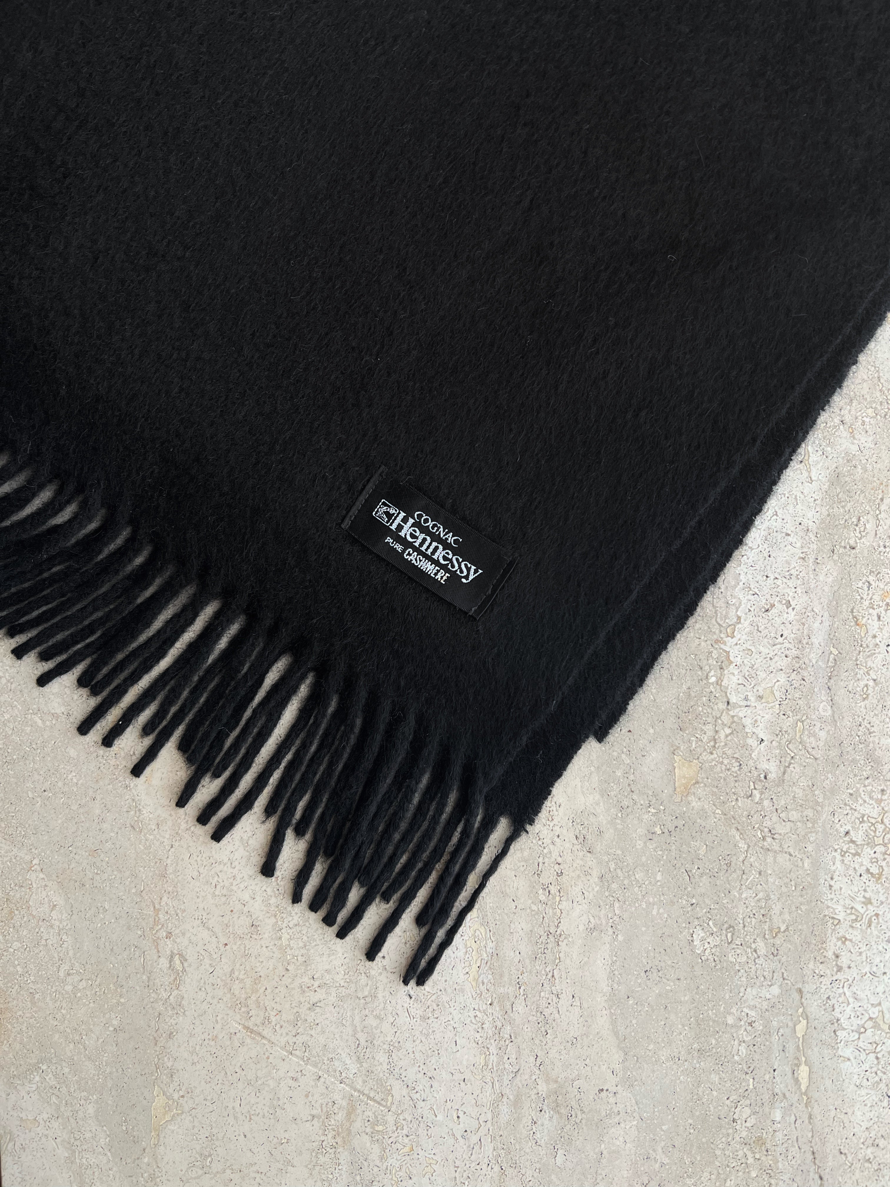 100% Cashmere black scarf