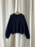 80% kid mohair soft pull - Mirtillo