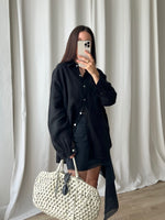 100% Linen comfy shirt - Black