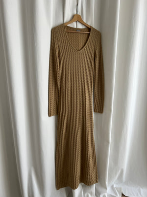Benetton pure wool knitted long dress
