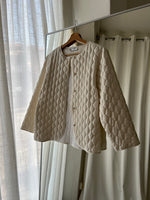 Made in France white quilted jacket