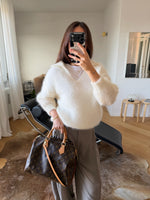 80% kid mohair soft pull - Latte