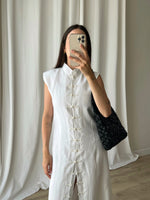 Pure linen oriental long dress
