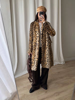 Animalier eco fur coat