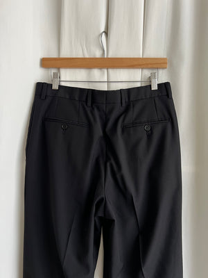 Tailored pure wool black pants