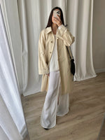 Tailoring pure silk butter trench