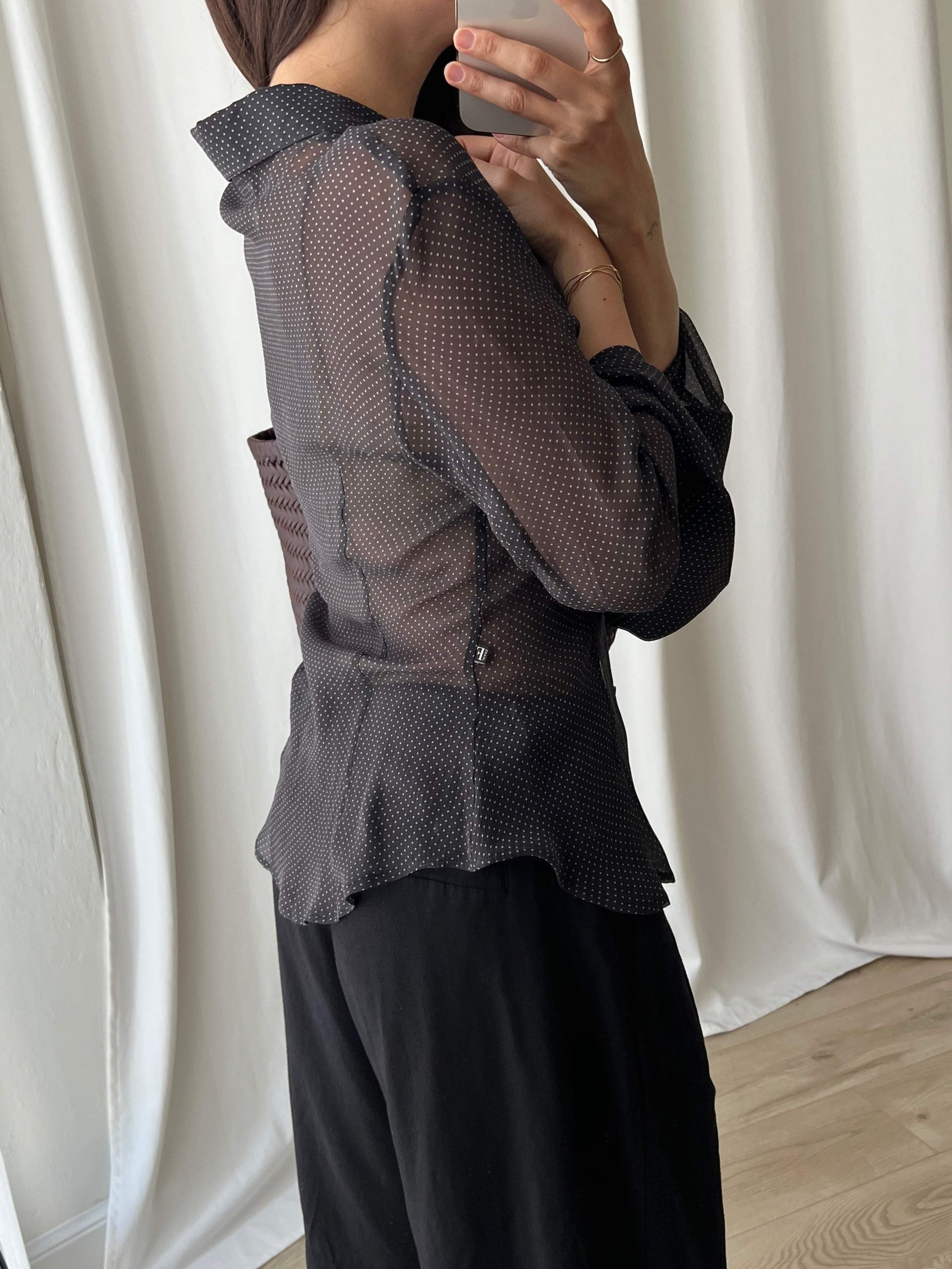 Gianfranco Ferrè pure silk sheer shirt