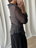 Gianfranco Ferrè pure silk sheer shirt